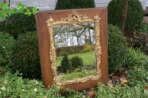 MIROIR ROCAILLE REF V.22 COTTAGE ET PATINE